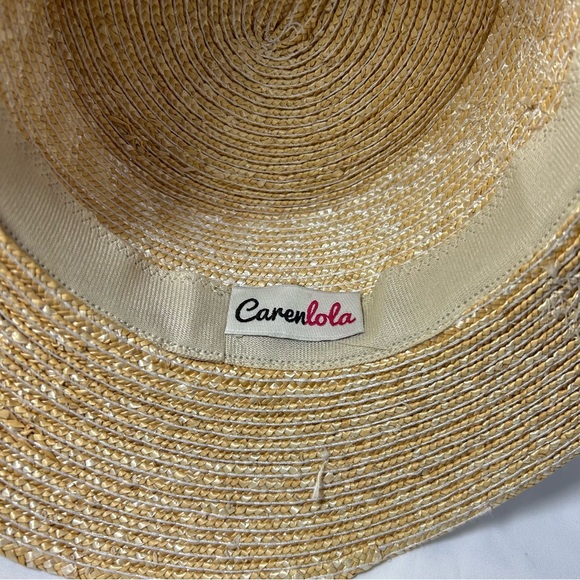 Caren Lola pink Flamingo Beaded Star Round Hat NWT - Picture 6 of 7